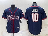 New England Patriots #10 Mac Jones Navy Blue Men's Stitched MLB Cool Base Nike Baseball Jersey,baseball caps,new era cap wholesale,wholesale hats